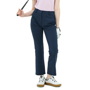 김영주 여성 골프웨어 카보 시어서커 체크 스판 세미 부츠컷 팬츠 쿨 냉감 기능성 바지