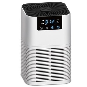 RUN기술 저소음 가정용 PM2.5 측정 공기청정기 HEPA 3단계 반려동물 냄새 털 제거 필터 공기청정기, 화이트, AP1