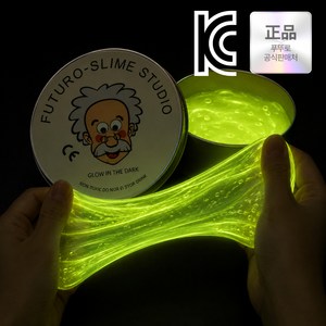 KC인증 퍼티 슬라임 박사퍼티 손에 안 묻는 유리퍼티, 야광화이트, 45g, 1개