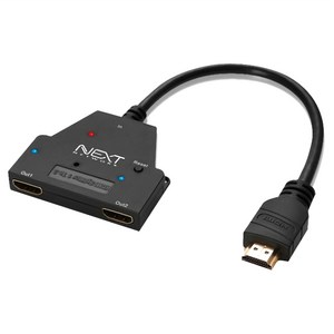 넥스트유 이지넷 유비쿼터스 HDMI 1대2 모니터 분배기, NEXT-0102SPC, 1개