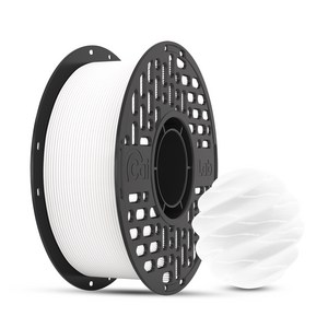 CaiLab PETG 3D 프린터 필라멘트 1.75mm 1kg 고인성 친환경 소재 | 뱀부랩 3D 프린터(P1S P2S A1등) 호환, 화이트, PETG 1KG
