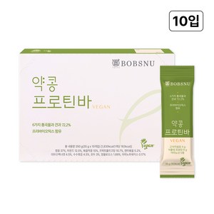 서울대밥스누 약콩 비건 단백질 프로틴바 10p, 350g, 1개