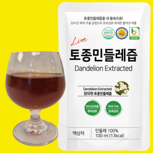참유원 토종 흰민들레즙 - 대용량 단독구성 / 국내산 원료 100%, 100ml, 101개