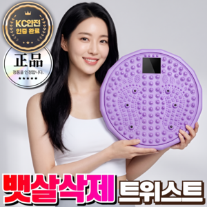 바디온케어 뱃살삭제 트위스트 운동기구 발지압 가정용 스마트 다이어트 스텝퍼 헤리든, 1개, 퍼플