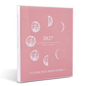 인디고 2027 루나 풀문 음력 절기 위클리 다이어리, 핑크, 1개