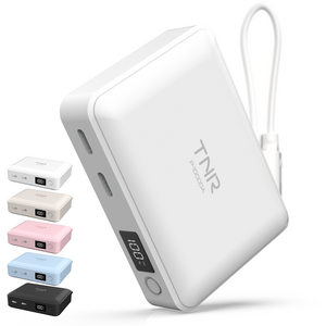 티앤알 2026년 신제품 삼성셀 보조배터리 10000mAh 국내제조 초고속충전 30W 미니, 화이트, P-10000A