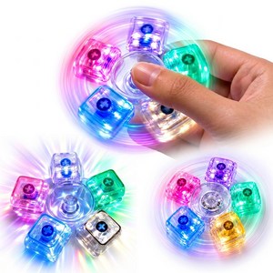 슈렌다 LED 키캡 키링 스피너 딸깍이 키보드 피젯토이 5구, 1개, one color