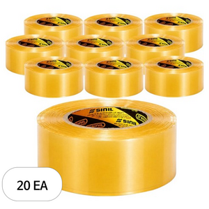 신일테이프 OPP 박스테이프 48mm x 80m, 투명, 20개