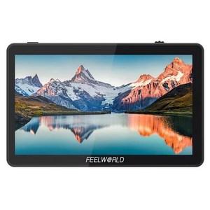 FEELWORLD F6 PLUS V2 4K 터치스크린 지원 사진 영상용 DSLR 미러리스 카메라 모니터 3D LUT 지원 충전기 배터리 미포함, 1개, 블랙