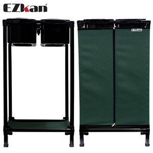 이지캔 가정용 재활용 분리수거함 50L 고급형 2단 2롤장착, 고급형2단2롤(본체장착), 1개