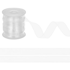 10m 투명 TPU 신축성 스트랩 인비저블 스트레치 밴드 속옷 수영복 린져리 수리 DIY 15mm, 1롤
