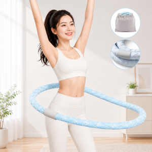 뱃살삭제 전신 다이어트 홈트 아이스 실크 고탄성 소프트 스프링 훌라후프, 1개, 연블루, 3kg