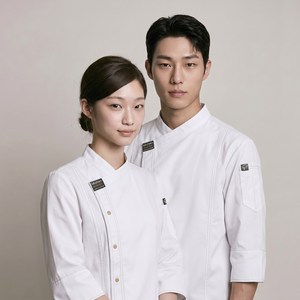 퍼블릭스테이션 럭셔리 고급 조리복 상의 (칠부)