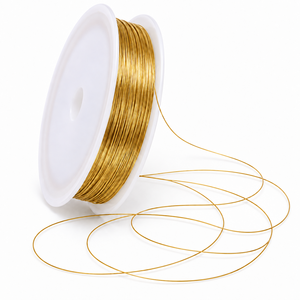 부드러운 철 와이어 0.3mm x 50m, 05 골드, 1개