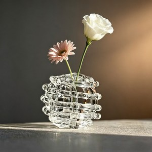 꽃꽂이 화병 플로어 꽃병 고급 인테리어 볼 장식 수경식물 화병 대형 꽃꽂이 장식 화병, transparent