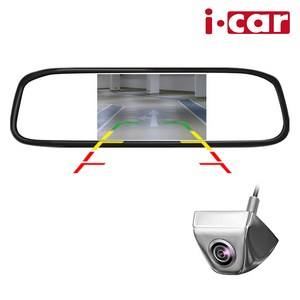 아이카 전차종 모니터 후방카메라 크롬세트, ICAR-003S, 혼합색상