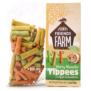 슈프림펫 햄스터 이삐 쿠키 - 애플&스위트콘, 120g, 1개