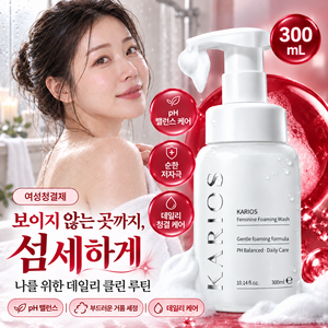 카리오스 여성청결제 갈락토미세스발효여과물 Y존 케어 여성청결제 거품형, 1개, 300ml