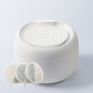 페키움 강아지 고양이 반려동물 자동 정수기 음수대 급수기(필터 1박스 증정), (전용필터 3개 증정) 페키움 자동정수기 1개, (전용필터 3개 증정) 페키움 자동정수기 1개