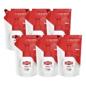 랩신 센서티브 포밍 핸드워시 파우더리허브향 리필, 200ml, 6개