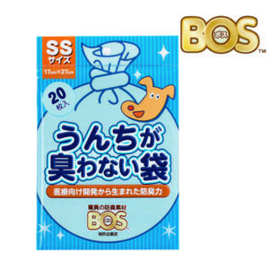 일본 보스BOS 반려동물 냄새 안나는 배변봉투 풉백 애견용품 비닐봉투 똥봉투 강아지용품, 06.SS 사이즈, 1개, 20개입