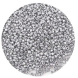 시드비즈 메탈 (실버 골드) 20g, 1개, 실버 매트 4mm