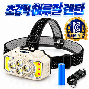 로니바 고휘도 COB LED 초강력 헤드랜턴 해루질 랜턴 HDS-82, 1개