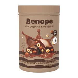 베노프 단백질쉐이크 초코헤이즐넛라떼, 1개, 600g