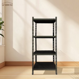 CABICO 철제 드레스룸 시스템 행거 수납 정리 옷장, 4단, 블랙