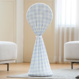 폴라도레 선풍기 커버 전기종 보관용 스판 덮개, 06-블루체크