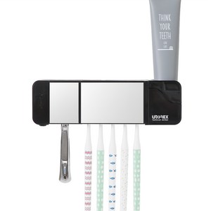 유토렉스 세라믹히팅 가정용 칫솔살균기, UTC-5400B, 블랙