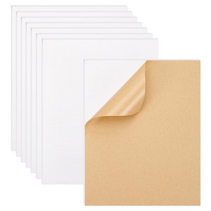 8개 단면 접착 폼보드 보드롱 미술판화 보드 DIY 만들기재료 하얀색 직사각형 250x200x3mm, 0.3cm