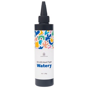 UV LED Resin 대용량 고투명 네일 공예용 아트, 저점도 200g, 1개