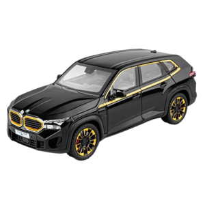 다이캐스트 1:24 BMW XM 모델 비엠 합금 고퀄리티 모형 장식, 블랙, 1개