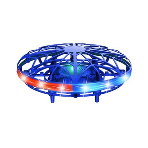 UFO 공중부양 스마트 빛나는 미니드론 완구 장난감[KC정품인증], 블루, 1개