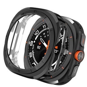 갤럭시워치 울트라2 1 호환 실리콘 케이스 47mm 커버, 1개, 블랙