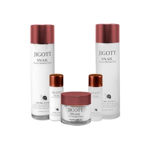 JIGOTT 스네일 모이스처 스킨 150ml + 로션 150ml + 크림 50ml + 스킨 30ml + 스킨 30ml 세트, 1세트