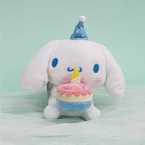 산리오 생일 케이크 인형 가방고리형 생일선물, 1. 시나모롤, 혼합, 1개, 13cm