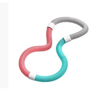 HALOPICK 고탄성 소프트 스프링 허리라인 다이어트 슬림 뱃살 훌라후프, 1개, 핑크계열, 1kg