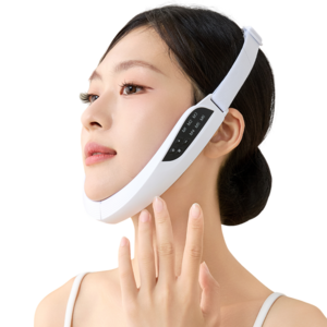 ERANSTAR 얼굴 마사지기 브이라인 ems 미세전류 이중턱 리프팅 불독살 심부볼 제거 주름관리 마사지기, D36, 화이트