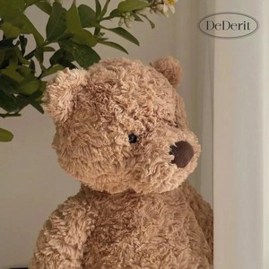 데데리트 안고자는 귀여운 브라운 곰돌이 인형 애착 테디베어 곰인형 35cm, 브라운베어, 1개