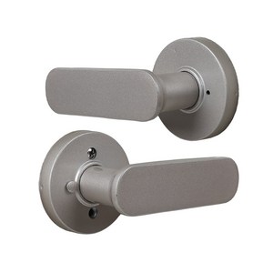 엔젤금속 방문손잡이 블랙 stl-811D, 1개, 그레이