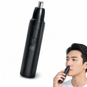 코털 제거기 전동 코털 트리머 USB 충전식 저소음 코털 정리기, 블랙, D6