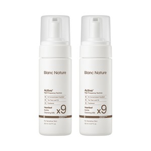 블랑네이처 9배 어성초 버블 클렌징 밀크, 2개, 150ml
