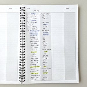 셋어레코드 스프링 영어 보카 단어장 노트, 1개, 스프링보카노트 2권