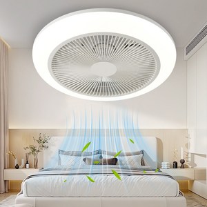 joxy 460mm LED 실링팬 조명 천장형 선풍기등 3단 색온도 조절 리모컨 포함 HG-8136, 흰색