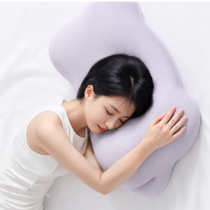 경추베개 초고밀도 메모리폼 옆잠베개 64cm 목편한 수면 베개, 1개, 보라