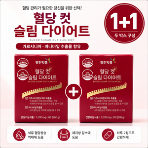[영진약품]혈당 컷 슬림 다이어트 1+1, 2개, 60정