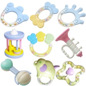 인그린 딸랑이9종(나팔+하트+장구+코끼리+별+손가락+캔디+왕관+회전)+목욕스펀지/ 국민딸랑이 / 삑삑이, 1개