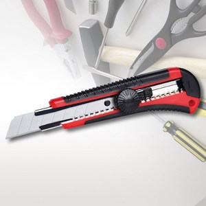 케이디와이 고무그립 고정형 커터칼 KC-80B, 1개